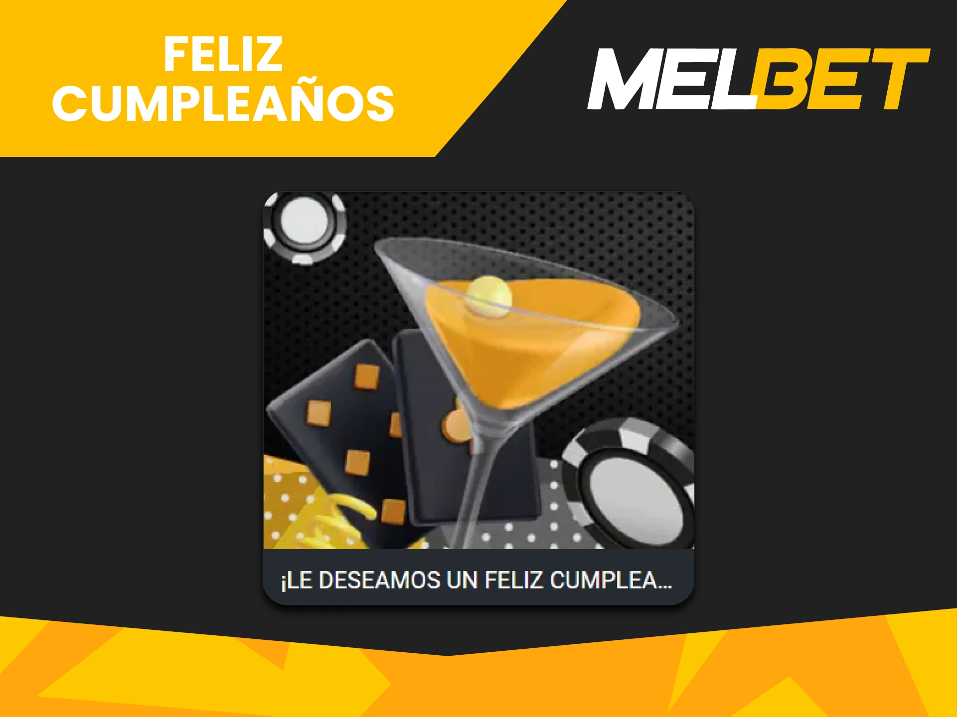 Melbet te regala un bono en tu cumpleaños.