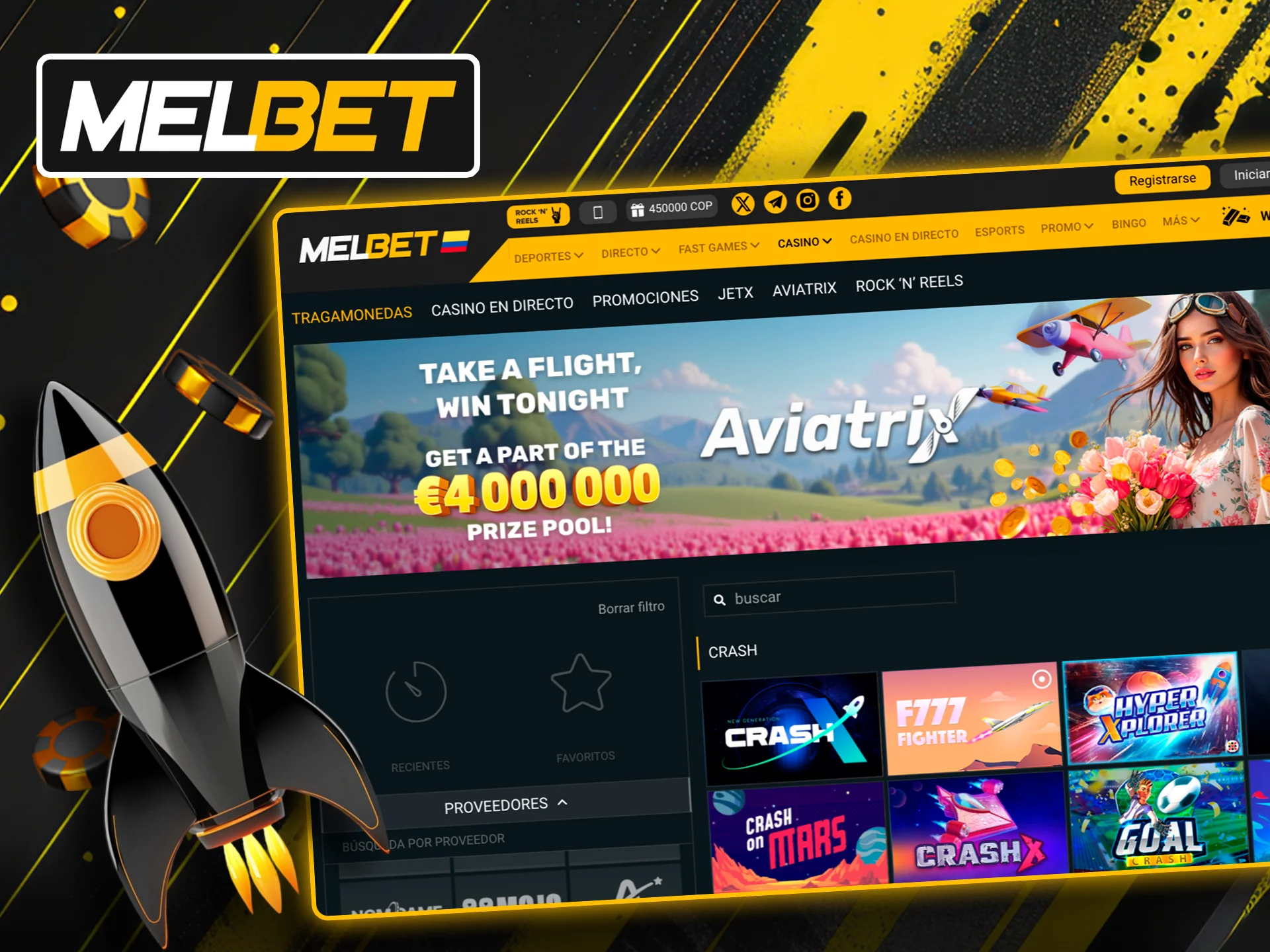 Conozca las principales ventajas de los juegos de Choque en Melbet.