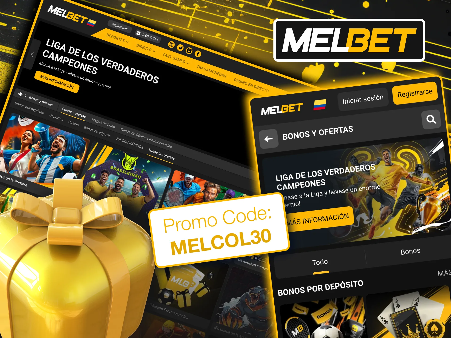 Puedes acceder a un código promocional exclusivo en Melbet.