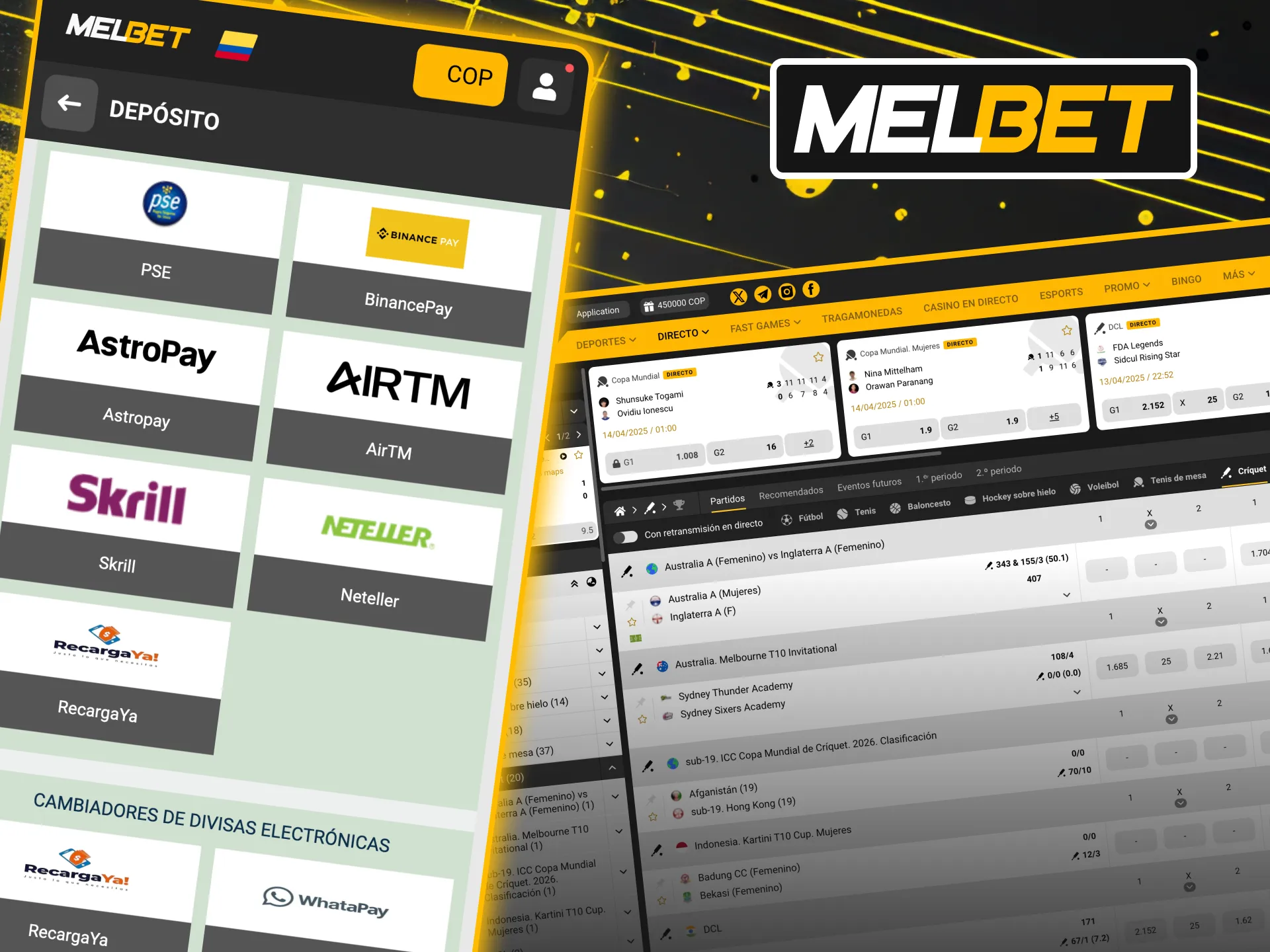 Le informaremos sobre los métodos para retirar y depositar fondos en Melbet. ¡Únete a Melbet ahora!