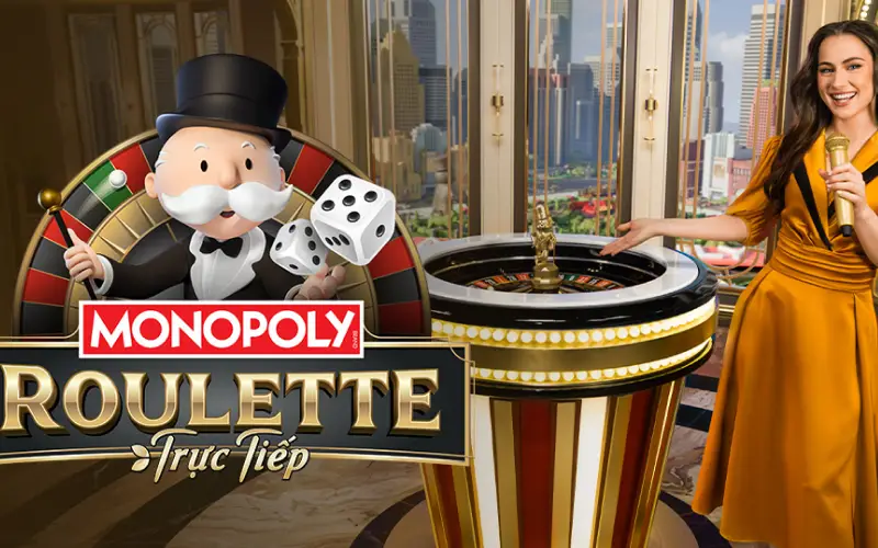 Apuesta en vivo a la ruleta en Monopoly Roulette dentro de Melbet.
